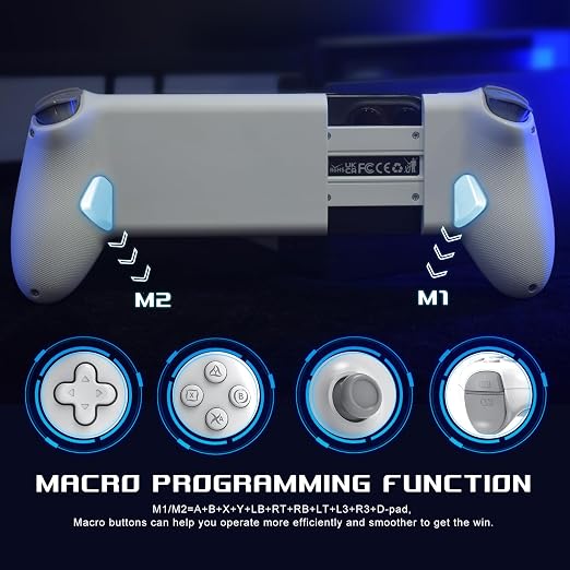 arVin USB C Mobile Gaming Controller for iPhone 17/16/15 Series & Android (USB-C) Plug & Play - Remote Play for PS5/PS4/Xbox/PC Consoles, Cloud Game, Emulator, with Hall Effect Joysticks/Turbo/Back keys - Image 7