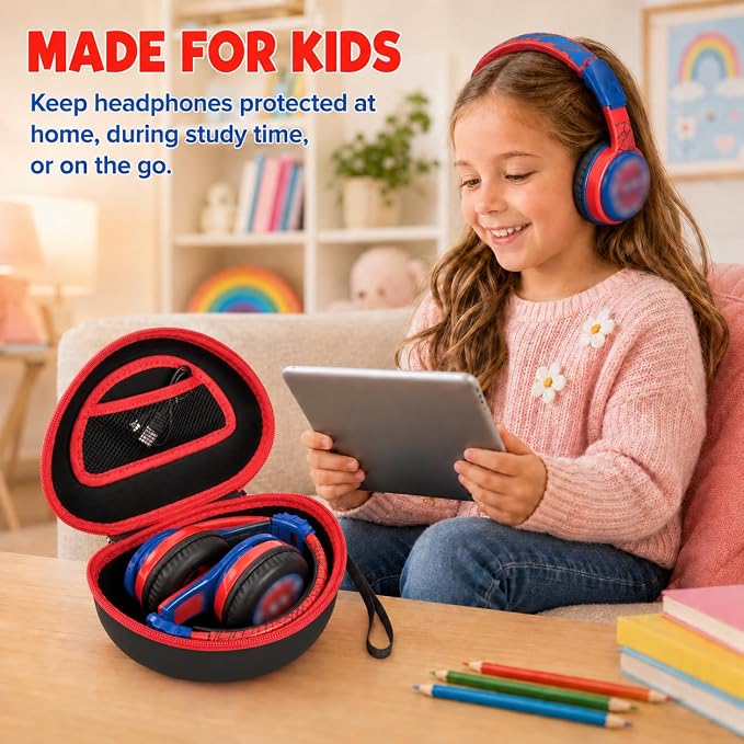ANKHOH Kids Headphone Case for eKids, for Beats Solo4 Headphones, Black - Image 8