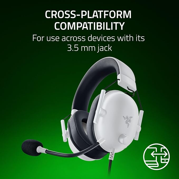 Razer BlackShark V2 X Wired Xbox Gaming Headset, White - Image 7