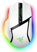Razer Basilisk V3 Pro 35K Wireless Gaming Mouse, 140 Hr Battery, White | HyperScroll Tilt Wheel, 35K DPI Optical Sensor Gen 2, 13 Customizable Controls, Chroma RGB, Optical Switches Gen 3 by Unknown
