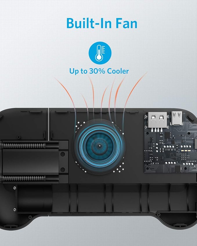 Anker PowerCore Play 6K Mobile Game Controller with 6700mAh Power Bank and Radiator Gamepad for iOS Android Phone - Image 6