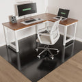 Chair Mat for Hard Floors, 48"x60" Office Chair Mat for Hardwood Floors, 0.08" Thicker Non-Slip Floor Protector Desk Mat for Home, Waterproof Vinyl Floor Mat for Kids & Pets (Black) by TIXPOL
