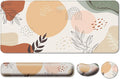 4 in 1 Mouse Pad and Keyboard Wrist Rest,Large Desk Mat,Coaster Set-Leaves by Wiabsi
