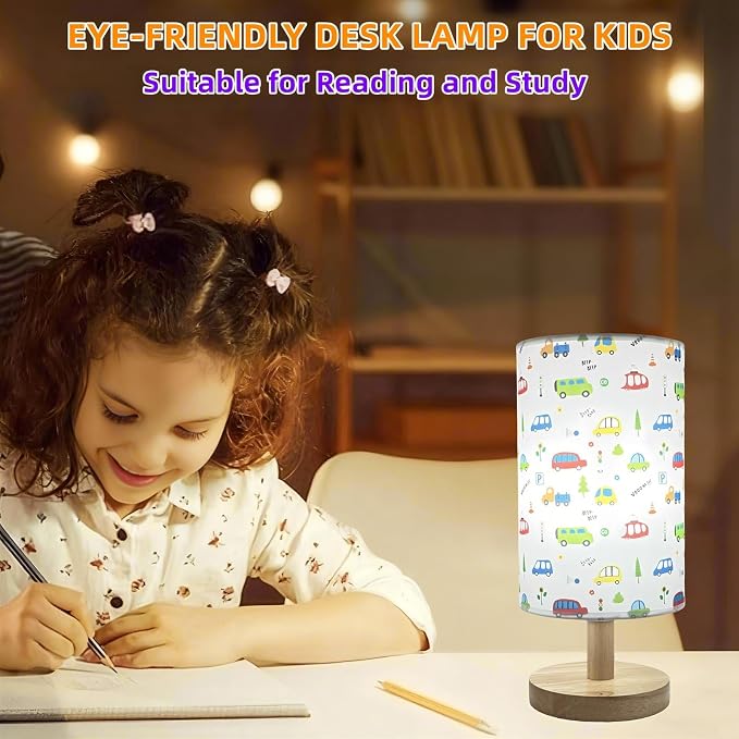 Car Kids Table Lamp,Cute Bedside Lamps for Boys Bedroom Decorative lamp - Image 3