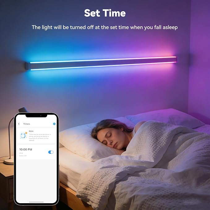 PAUTIX COB LED Strip Lights Pro, UL-Listed RGB Smart IC Chasing Color Addressable COB LED Tape Light, Music Sync Flexible RGB LED Lights, Smart Strip Light, for Party, Bedroom, Color Changing, 20ft - Image 4