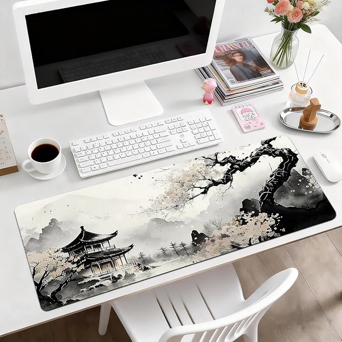 Gaming Mouse Pad, Desk Mat for Keyboard and Mouse, Large Mouse Pad for Desk, Computer Mousepad - Image 2