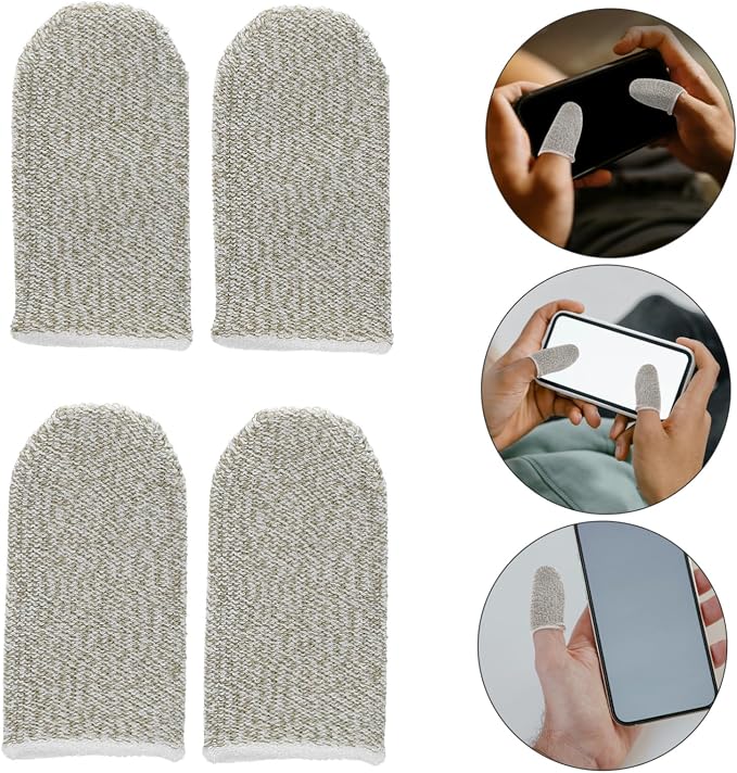 Tofficu Touchscreen Finger Sleeves 10pcs Anti-Sweat Gaming Gloves Breathable Knit Sleeves for Mobile Games Gaming Thumb Guard Enhanced Precision - Image 9