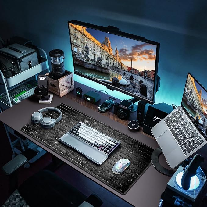 Canjoy Gaming Mouse Pad, 31.5x15.7in Large Mouse Pads for Desk Keyboard Pad | Desk Mat for Keyboard and Mouse Computer Big Full Size Desk Pad with Non-Slip Rubber Base and Stitched Edge for Home Office - Image 7