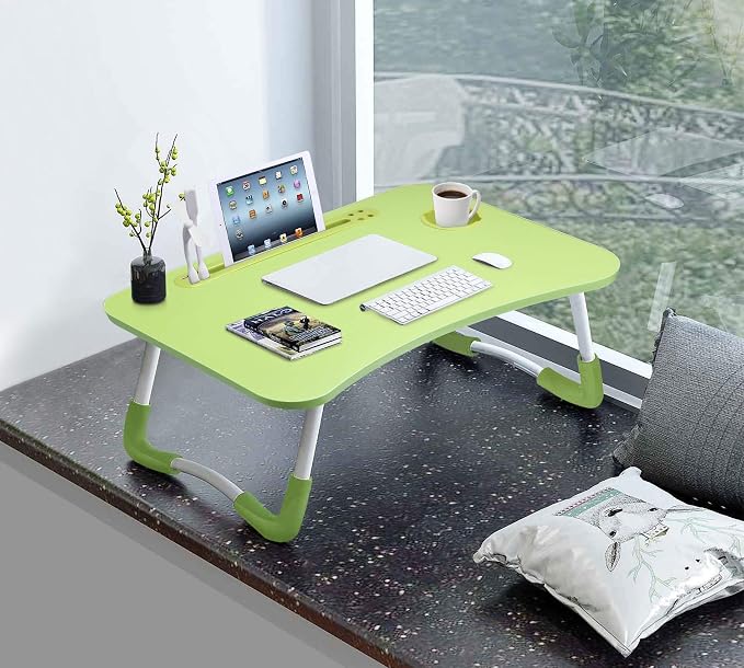 Slendor Foldable Lap Desk with Cup Holder for Bed, Couch, Floor - Image 5
