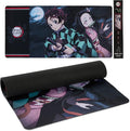 Demon Slayer Large Gaming Mouse Pad 31"x15" XL Computer Desk Mat, Anime | Demon Slayer anime gaming mouse pad, Oversized 31x15in smooth fabric top, stitched edges, non-slip rubber base. by CultureFly