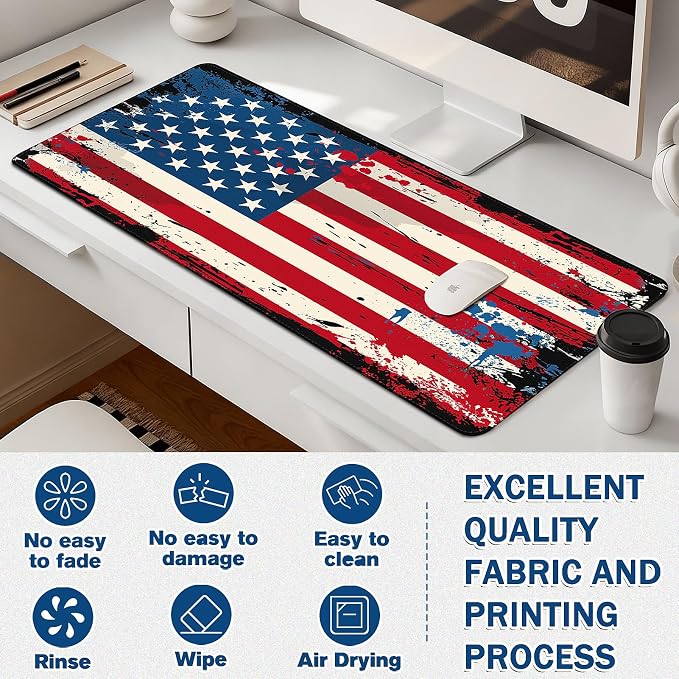 Mouse Pad Gaming - Desk Mat for Keyboard and Mouse - Large Mouse Pad for Desk, Mousepad (35.4" X 15.7") with Non-Slip Base, Desks Pad Mat Office and Home - Image 3