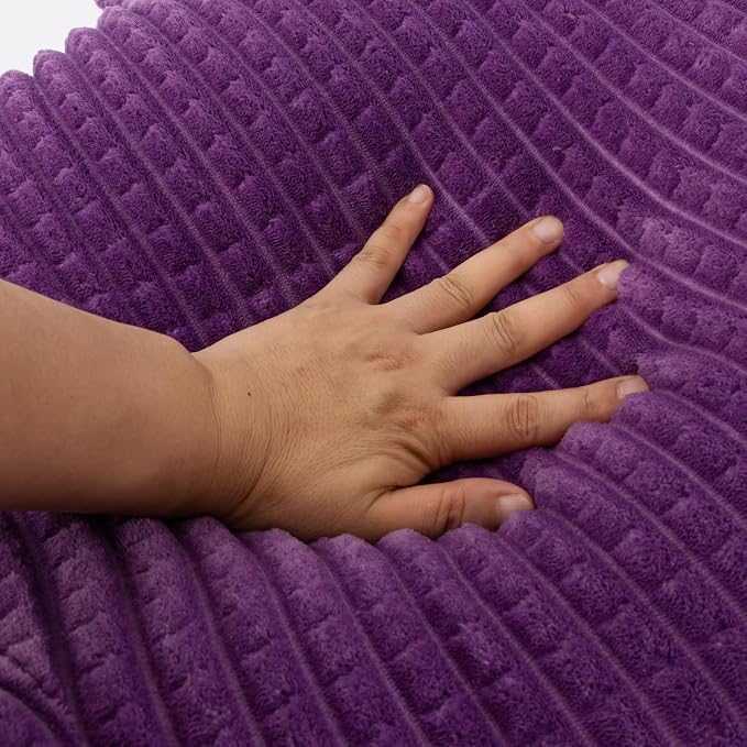 A Nice Night Purple 18.5" Bed Wedge Reading Pillows with Arms for Sitting - Image 7