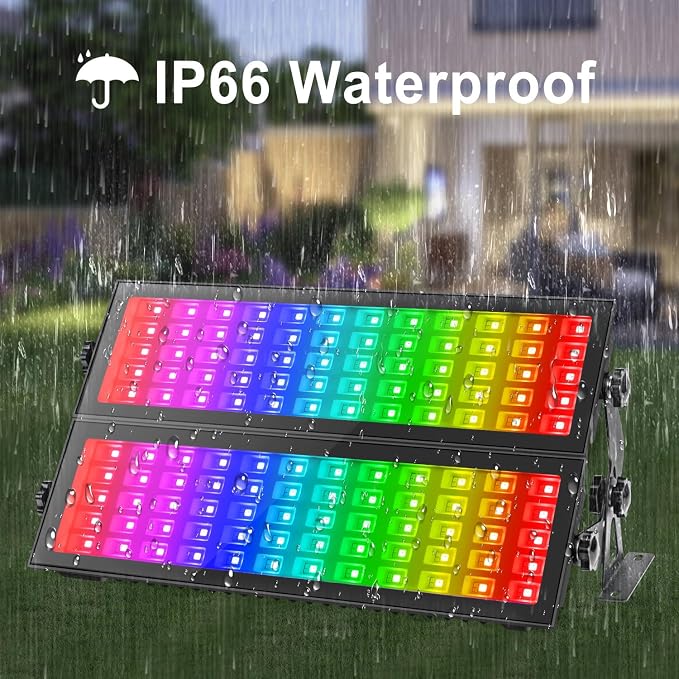 2 Pack 120W Stage Light Bar, RGBCW Smart LED Uplighting, Outdoor Wall Washer, IP66 Waterproof RGB Bar With APP Control, Wash Lights With Timing, DJ Light for Festival, Wedding, Party - Image 7