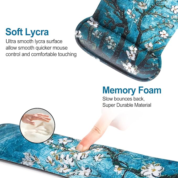 ToLuLu Keyboard Wrist Rest Pad Ergonomic Mouse Pad Set, Gel Mousepad for PC - Image 5