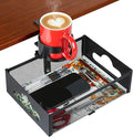 Desk Cup Holder Clamp, Clip On Table Cup Holder with Rotation Drawer by MYITYARD