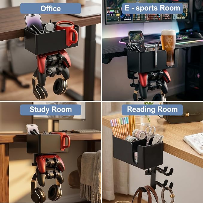 5 in 1 Desk Cup Holder Clamp, Detachable Pencil Holder - Image 6
