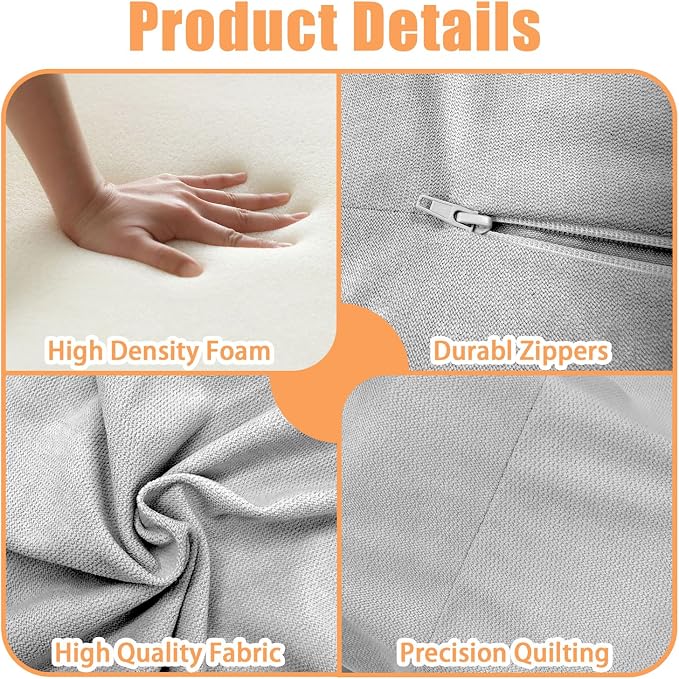 Reading Pillow for Adults, Supportive Lap Desk & Gaming Pillow for Bed, Couch, Floor, Simple Design with Ergonomic Arm Rest for Reading, Working, Gaming, Knitting 4 Color Options (Gray) - Image 4