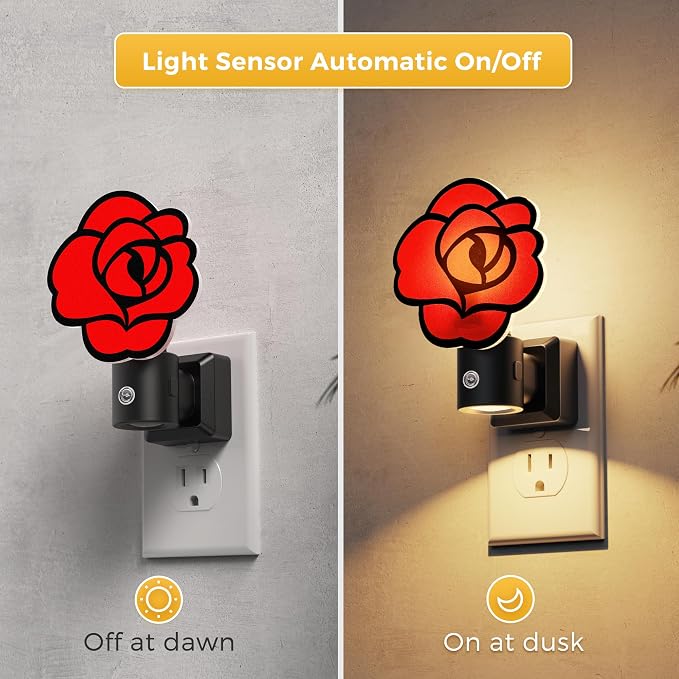 L LOHAS LED Night Lights Plug into Wall, Night Light with Light Sensor - Image 2