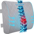 Lumbar Support Pillow for Office Chair, Back Support, Memory Foam | Improve Sitting Posture & Back Pain Relief. Lumbar Pillow Fits Office, Gaming & Car Chairs with Adjustable Dual Straps by TushGuardSeatCushonsPillows