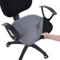 Smiry Office Computer Chair Seat Covers for Desk, Anti-dust Protector | Stretch Jacquard Removable Washable Desk Chair Seat Cushion Protectors, Grey by Smiry