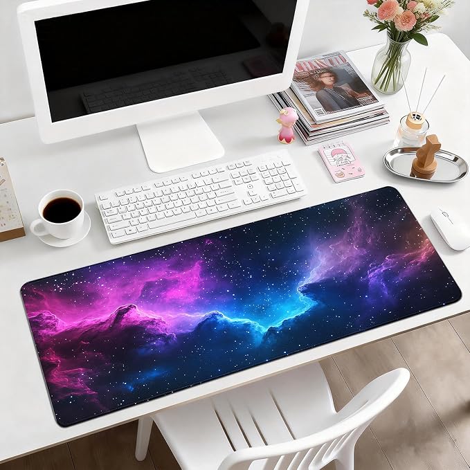 Gaming Mouse Pad, Desk Mat for Keyboard and Mouse, Large Mouse Pad for Desk, Computer Mousepad - Image 2