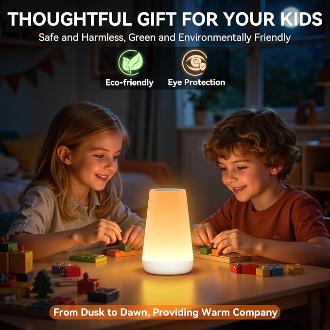 Auxmir Rechargeable Night Light, 13-Color Remote Control Lamp, White - Image 7
