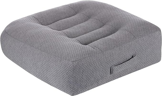 WSGJHB Large Seat Cushion, Extra Thick Booster Seat Cushions Long Sitting | Office Chair Cushion Long Sitting Office Workers, Car Drivers, Relieves Back Pain, Breathable, Anti-Slip, 20x20x6 inchs by SeatCushionforOfficeChairCar