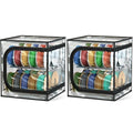 YOOPAI 3D Printer Filament Storage Box – 2 Tier Filament Storage Rack with Transparent Cover, Holds Up to 48 Rolls 1KG – 3D Filament Storage Organizer for Home, Workshop & Studio(20 Roll*2) by YOOPAI