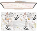 QiyI PU Leather Large Mouse Pad, Office Decor, 31.5" x 15.7", Boho Botany | Desk Décor Accessories, Extended Size, Waterproof & Easy to Clean, Smooth Surface, Non Slip Desk Organization by QIYI