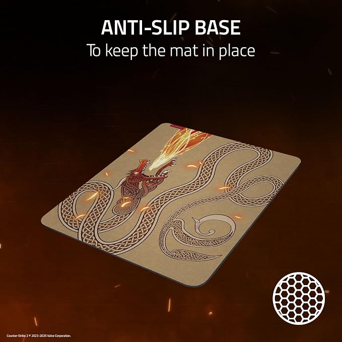 Razer Gigantus V2 Soft Gaming Mouse Pad (Large), Counter-Strike 2 Edition | Textured Micro-Weave Cloth Surface, Thick, High-Density Rubber Foam, Anti Slip Base - Image 4