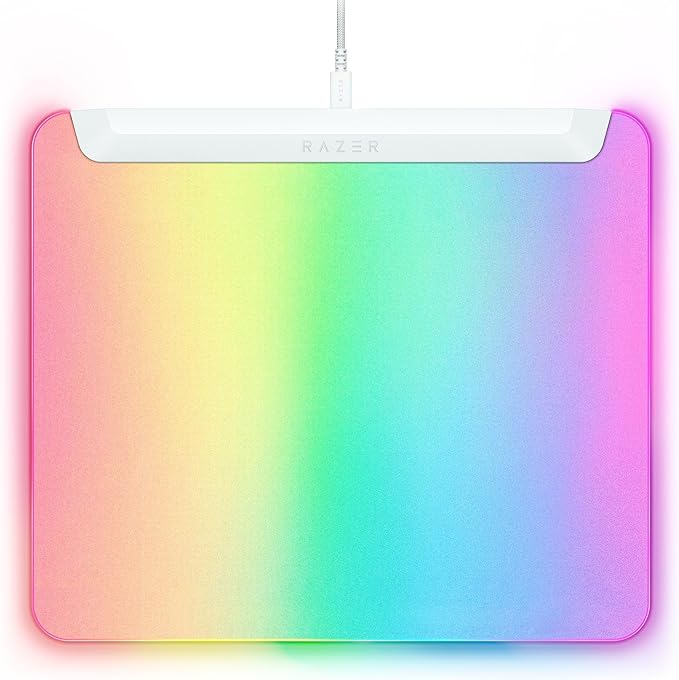 Razer Firefly V2 Pro Fully Illuminated RGB Gaming Mouse Mat: Backlit Design - 15 Zone Chroma Lighting - USB 2.0 Port - Detachable USB Type C Cable - Micro Textured Surface - Anti Slip Base by Unknown