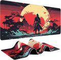 Gaming Mouse Pad - (31.5"×11.8") Japanese Samurai Large Mouse Pads for Desk - Desk Mat for Keyboard and Mouse with Non-Slip Base, Desks Pad Matfor Game/Office & Home by Unknown