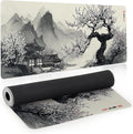 Large Mouse Pad for Desk, Gaming Mousepad XL Extended, Japanese Desk Mat Non-Slip Rubber Base, Big Computer Keyboard Mat Protector for Home&Office, 31.5x11.8in, Cherry Blossom by Unknown