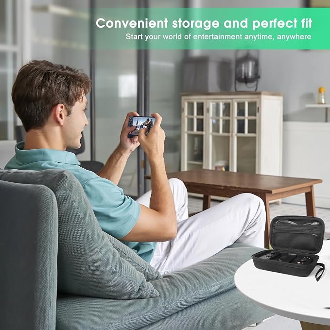 Carry case Compatible with BACKBONE One//2nd Gen Mobile Gaming Controlle,Keychain and Net Pocket,Box Only (Black)… - Image 7