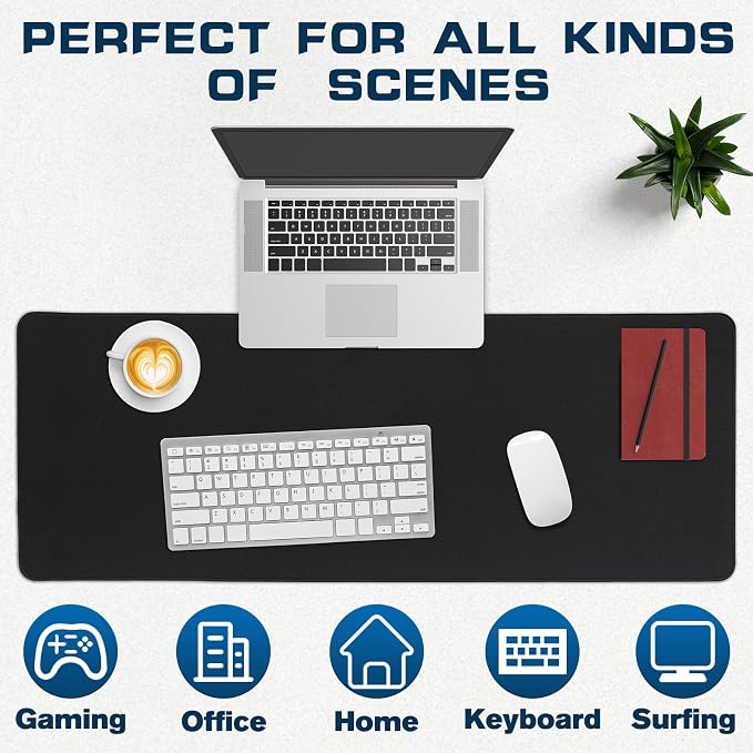 Mouse Pad Gaming - Desk Mat for Keyboard and Mouse - Large Mouse Pads for Desk, Gaming Mousepad with Non-Slip Base, Desks Pad (31.5" X 11.8") for Game, Office and Home - Image 6