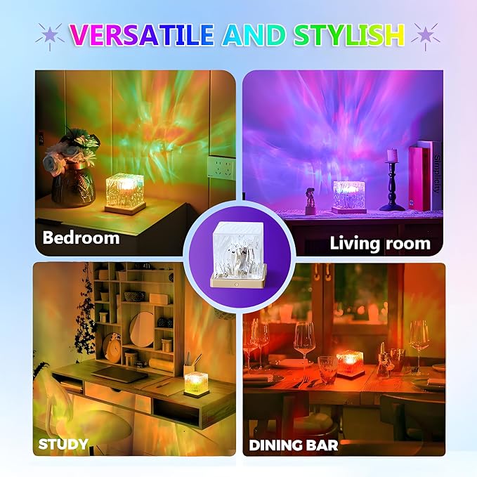 Northern Lights Projector, 16 Colors Rechargeable Aurora Light Projector & Mood Lighting Galaxy Lamp, Remote Night Light for Bedroom, Gift for Teenage Girls Room Decor (Battery) - Image 5