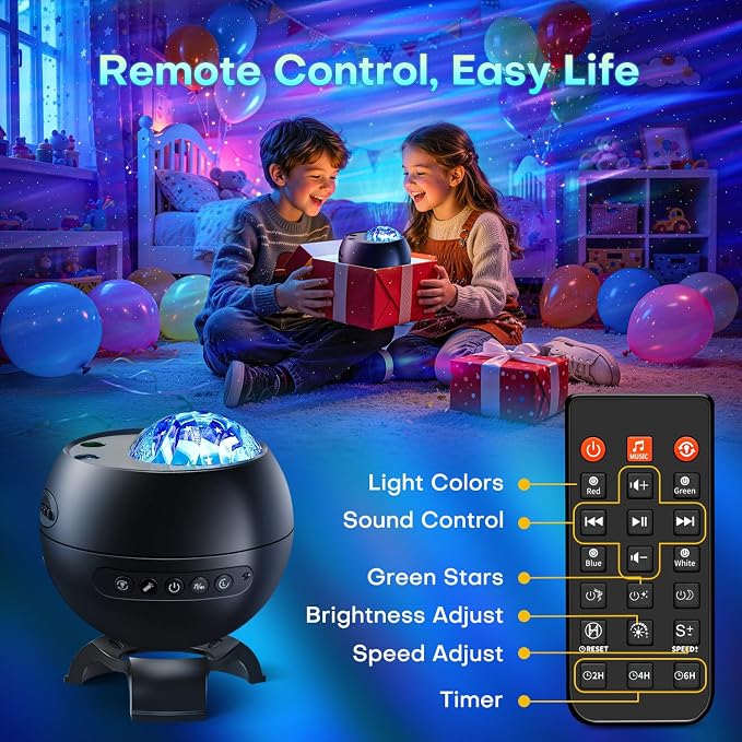 LED Light Gifts Home Decor Light Projector with 375 Effects, Bluetooth - Image 7