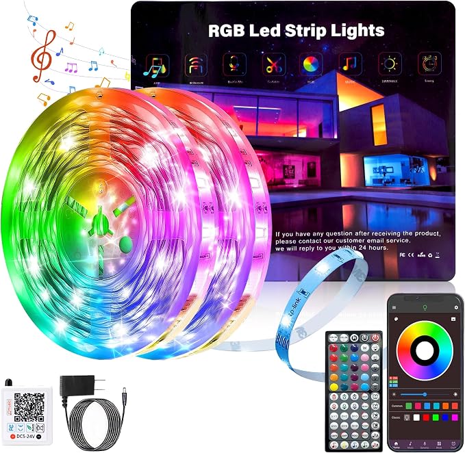 Ledagic Led Lights for Bedroom 190 ft (2 Rolls of 95ft), Led Lights Strip by Ledagic