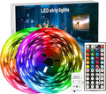 DAYBETTER Led Strip Lights 32.8 ft RGB Color Changing Lights Strip for Bedroom, Desk, Home Decoration, with Remote and Power Supply by DAYBETTER