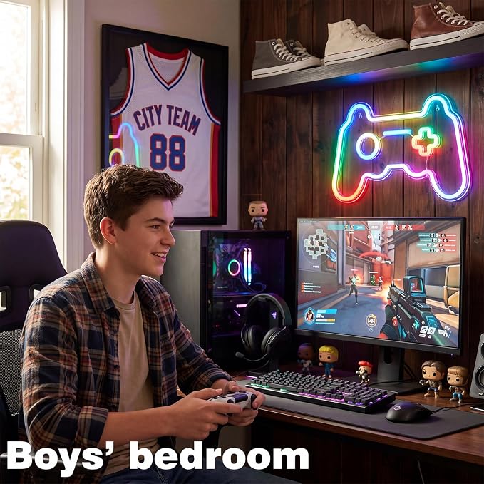 Gamer Neon Sign, Gamepad LED Neon Light, Wall Decor for Gaming Room & Gifts - Image 6