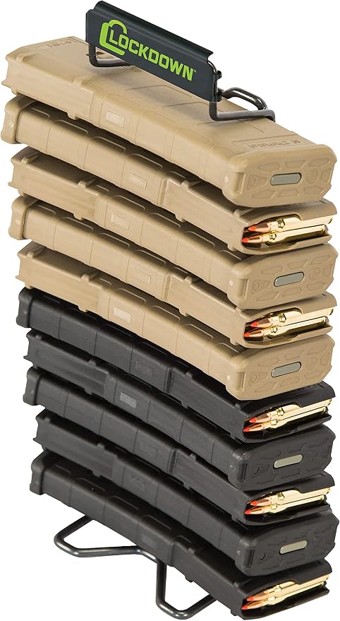 Lockdown Magazine Rack with Vinyl Coating and Steel Frame for Gun Vault Organization, Storage and Security - Image 2