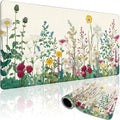 Wildflower Garden Large Gaming Mouse Pad Desk Mat 31.5"x15.7" | Extended Mousepad, Non-Slip Rubber Base , Stitched Edges, for Computer/Laptop/Office/Home by Mcapirivo
