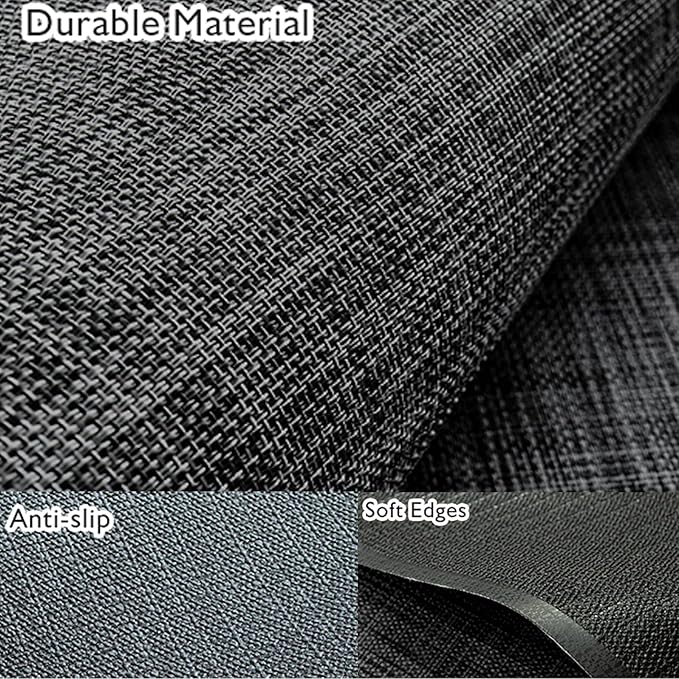 Sycoodeal Office Chair Mat for Hardwood & Tile Floor,Computer Gaming Chair Mat for Rolling Chairs Non-Curve, Anti-Slip, Heavy Duty Floor Protector for Home Office,Black (40" x 55") - Image 3