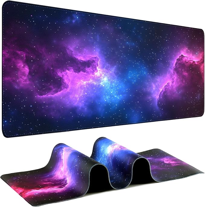 Mouse Pad Gaming - Desk Mat for Keyboard and Mouse - Galaxy Space Large Mouse Pad for Desk, Mousepad (31.5" x 11.8") with Non-Slip Base, Desks Pad Mat for Gaming, Office and Home by Unknown