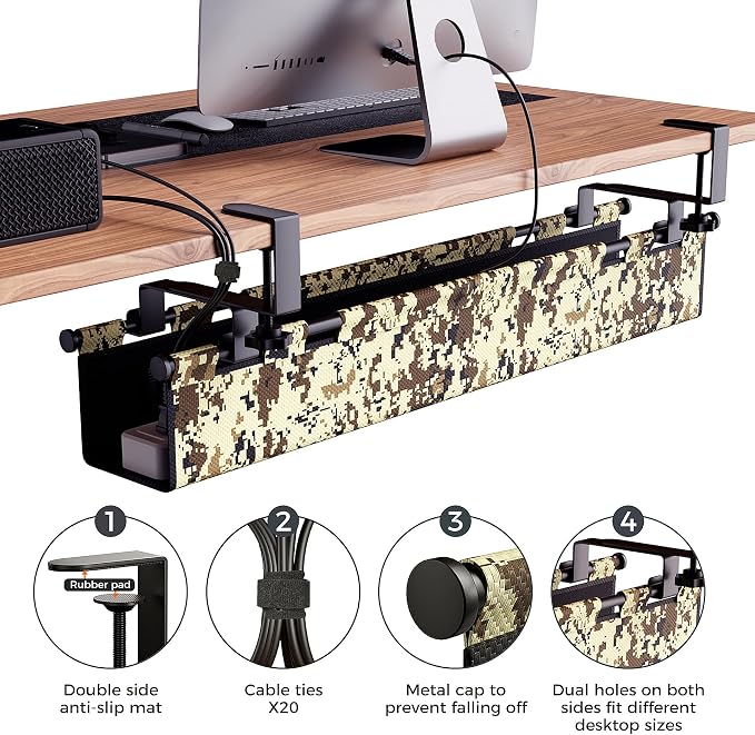 No-Drill Cable Management for Standing Desk - Image 9