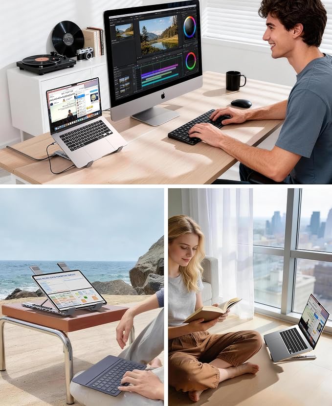 Mukiya Laptop Docking Station Stand,11 in 1 Laptop Dock Stand with 4K HDMI - Image 8