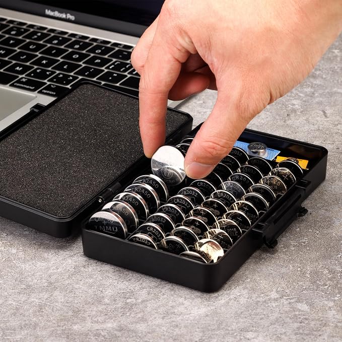 KIWIFOTOS 42 Slots Coin Cell Battery Case for CR2032 CR2025 LR44 - Image 7