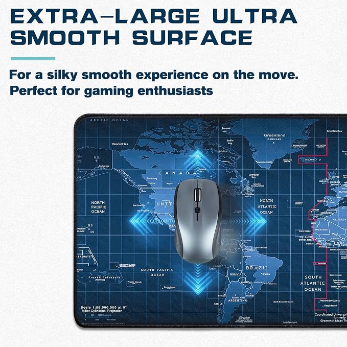 Mouse Pad Gaming - Desk Mat for Keyboard and Mouse - Large Mouse Pads for Desk, Gaming Mousepad with Non-Slip Base, Desks Pad (31.5" X 11.8") for Game, Office and Home - Image 4
