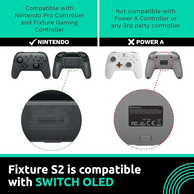 Fixture S2 Bundle Gaming Console Monitor and Controller Mount with Carrying Case Compatible with Nintendo Switch OLED and Pro Controller - Image 4