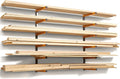 BORA Wood Rack, 6-Level Wall Mount Lumber Storage Rack for Wood Storage by BORA